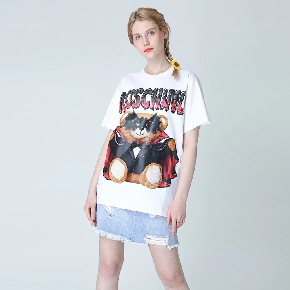 2枚大特価 MOSCHINO BAT TEDDY BEAR -SHIRT モスキーノ Tシャツ 男女