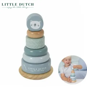 LITTLE DUTCH リトルダッチ 木製スタッキング タワー ブルー