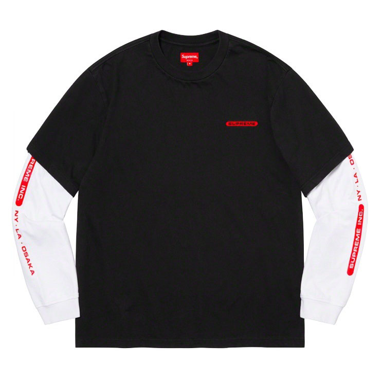 SUPREME 21SS SUPREME INC. PANELED L/S TOP シュプリーム 21SS シュプリーム INC. パネル L/S  トップス ロンT 男女兼用 ホワイト ブラック レッド バイオレット – CKSVIP