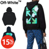 OFF-WHITE TORNADO ARROW HOODIE オフホワイト トルネード アロー パーカー 男女兼用 ブラック